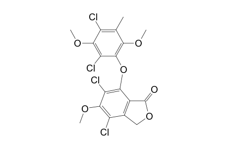 1(3H)-Isobenzofuranone, 4,6-dichloro-7-(2,4-dichloro-3,6-dimethoxy-5-methylphenoxy)-5-methoxy -