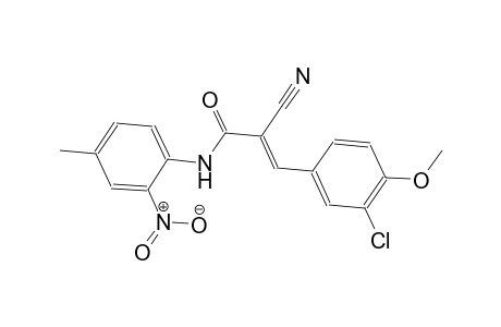 (2E)-3-(3-chloro-4-methoxyphenyl)-2-cyano-N-(4-methyl-2-nitrophenyl)-2-propenamide