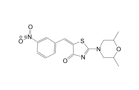 (5E)-2-(2,6-dimethyl-4-morpholinyl)-5-(3-nitrobenzylidene)-1,3-thiazol-4(5H)-one