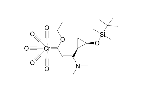 Pentacarbonyl{(2E)-3-[(E)-2'-tert-butyldimethylsilyloxycyclopropyl)-3-(dimethylamino)-1-ethoxy-2-propen-1-ylidene)]chromium