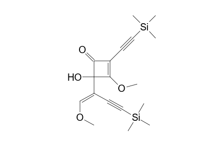 4-Hydroxy-3-methoxy-4-[2-methoxy-1-((trimethylsilyl)ethynyl)(E)-ethenyl]-2-((trimethylsilyl)ethylnyl)-2-cyclobuten-1-one