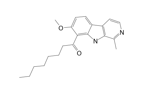 12-CAPRYLOYL-11-METHOXY-3-METHYL-BETA-CARBOLINE