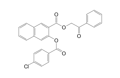 3-hydroxy-2-naphthoic acid, phenacyl ester, p-chlorobenzoate