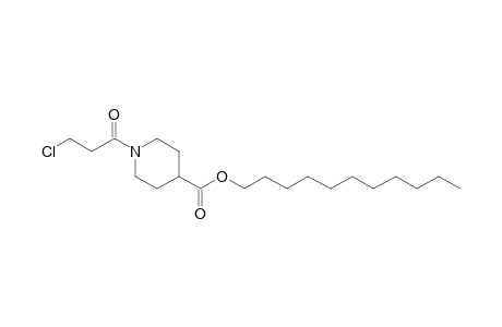 Isonipecotic acid, N-(3-chloropropionyl)-, undecyl ester