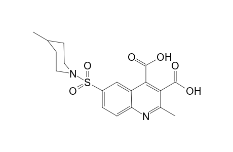 2-Methyl-6-(4-methyl-piperidine-1-sulfonyl)-quinoline-3,4-dicarboxylic acid