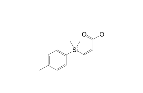 (Z)-3-[dimethyl(p-tolyl)silyl]acrylic acid methyl ester