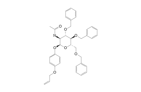 4-ALLYLOXYPHENYL-2-ACETAMIDO-3,4,6-TRI-O-BENZYL-2-DEOXY-ALPHA-D-GLUCOPYRANOSIDE