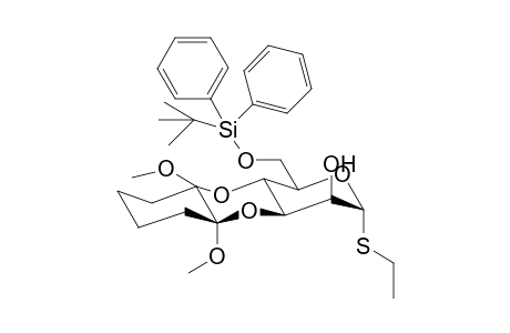 (1'S,2'S)-Ethyl 6-O-tert-butyldiphenylsilyl-3,4-O-(1',2'-dimethoxycyclohexane-1',2'-diyl)1-thio-.alpha.,D-mannopyranoside