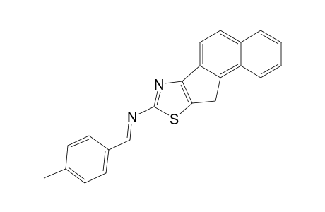 2-(4-METHYL-BENZAL-AMINO)-10H-THIAZOLO-,4-B]-BENZ-[E]-INDENE