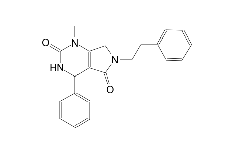 1-methyl-4-phenyl-6-(2-phenylethyl)-3,4,6,7-tetrahydro-1H-pyrrolo[3,4-d]pyrimidine-2,5-dione