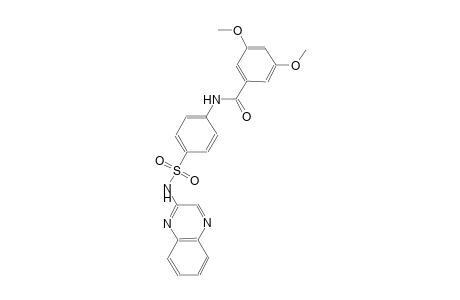 3,5-dimethoxy-N-{4-[(2-quinoxalinylamino)sulfonyl]phenyl}benzamide