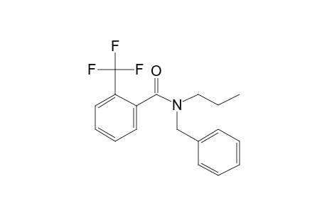 Benzamide, 2-trifluoromethyl-N-benzyl-N-propyl-