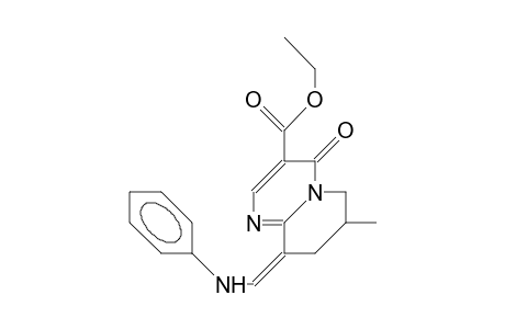 (Z)-9-(Phenylamino-methylene)-3-carboxyethyl-7-methyl-6,7,8,9-tetrahydro-4H-pyrido(1,2-A)pyrimidin-4-one