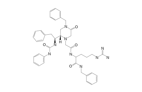 N-[2-[4-BENZYL-5-OXO-(2S)-[2-PHENYL-(1S)-(3-PHENYLUREIDO)-ETHYL]-PIPERAZIN-1-YL]-ACETYL]-ARG-NH-BN