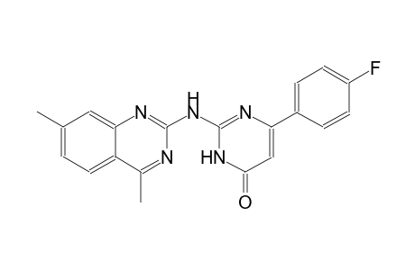 4(3H)-pyrimidinone, 2-[(4,7-dimethyl-2-quinazolinyl)amino]-6-(4-fluorophenyl)-