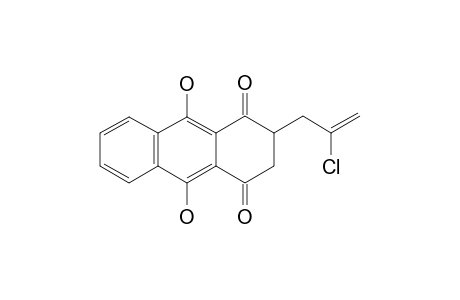 (+/-)-2-(2'-CHLOROPROP-2'-ENYL)-9,10-DIHYDROXY-2,3-DIHYDROANTHRACENE-1,4-DIONE
