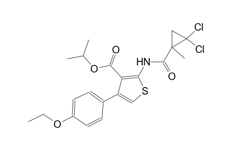 isopropyl 2-{[(2,2-dichloro-1-methylcyclopropyl)carbonyl]amino}-4-(4-ethoxyphenyl)-3-thiophenecarboxylate