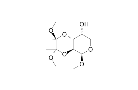 (2'S,3'S)-Methyl 2,3-O-(2',3'-dimethoxybutane-2',3'-diyl)-.beta.,D-arabinopyranoside