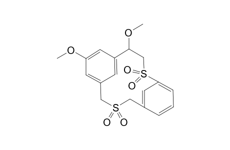 3,11-Dithiatricyclo[11.3.1.15,9]octadeca-1(17),5,7,9(18),13,15-hexaene, 7,18-dimethoxy-, 3,3,11,11-tetraoxide, stereoisomer