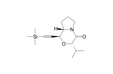 (3S,5S,6S)-2-Oxo-3-isopropyl-5-((trimethylsilyl)ethynyl)-1-aza-4-oxabicyclo[4.3.0]nonane