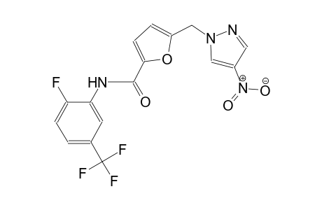 N-[2-fluoro-5-(trifluoromethyl)phenyl]-5-[(4-nitro-1H-pyrazol-1-yl)methyl]-2-furamide