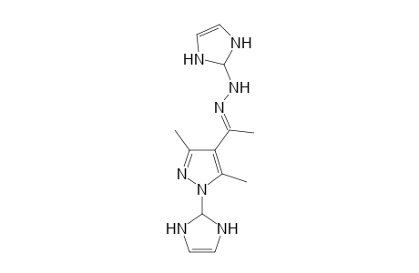 4-Acetyl-1-(2-imidazolinyl)-3,5-dimethylpyrazole-(2-imidazolinyl)hydrazone