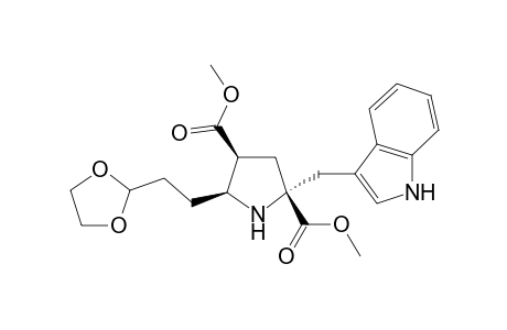 (2R,4S,5S)-5-[2-(1,3-dioxolan-2-yl)ethyl]-2-(1H-indol-3-ylmethyl)pyrrolidine-2,4-dicarboxylic acid dimethyl ester