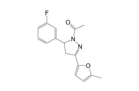 1-acetyl-5-(3-fluorophenyl)-3-(5-methyl-2-furyl)-4,5-dihydro-1H-pyrazole