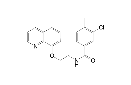 3-Chloro-4-methyl-N-[2-(8-quinolinyloxy)ethyl]benzamide