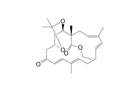 (1S,4E,6E,10E,12E,15S,16R)-3-keto-6,12,15,18,18-pentamethyl-17,19-dioxabicyclo[14.3.1]eicosa-4,6,10,12-tetraene-15-carboxylic acid ethyl ester