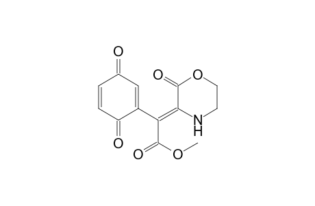 1,4-Cyclohexadiene-1-acetic acid, 3,6-dioxo-.alpha.-(2-oxo-3-morpholinylidene)-, methyl ester