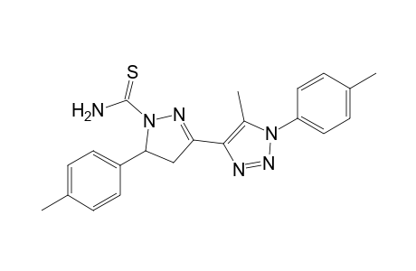 4,5-Dihydro-3-(5-methyl-1-p-tolyl-1H-1,2,3-triazol-4-yl)-5-p-tolylpyrazole-1-carbothioamide
