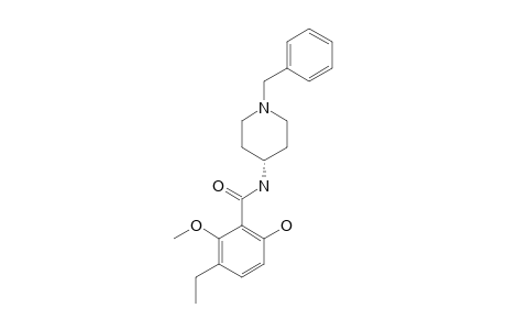 N-[1-(benzyl)-4-piperidyl]-3-ethyl-6-hydroxy-2-methoxy-benzamide