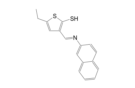 5-ethyl-3-[(E)-(2-naphthylimino)methyl]-2-thiophenethiol