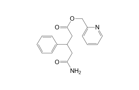 Benzenepropanoic acid, .beta.-(2-amino-2-oxoethyl)-, 2-pyridinylmethyl ester