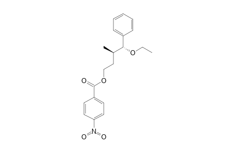 (3R*,4R*)-4-ETHOXY-3-METHYL-4-PHENYLBUTYL-4-NITROBENZOATE