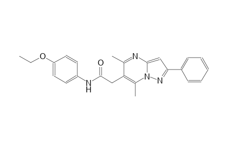 pyrazolo[1,5-a]pyrimidine-6-acetamide, N-(4-ethoxyphenyl)-5,7-dimethyl-2-phenyl-