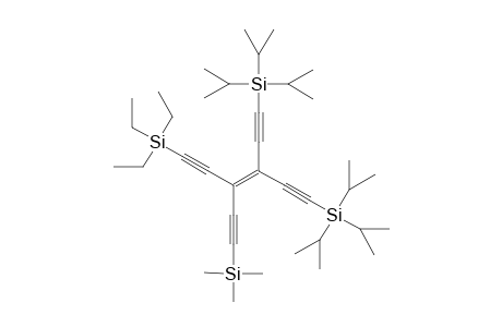 1-(Triethylsilyl)-6-(triisopropylsilyl)-4-[4'-(triisopropylsilyl)ethynyl]-3-[(trimethylsilyl)ethynyl]hex-3-ene-1,5-diyne