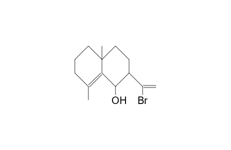 10a-Hydroxy-2b,6a-dimethyl-9-(1-bromo-vinyl)-bicyclo(4.4.0)dec-1-ene