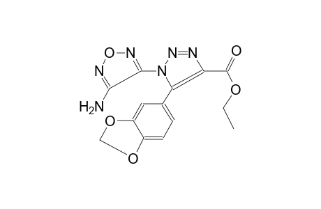 1H-1,2,3-triazole-4-carboxylic acid, 1-(4-amino-1,2,5-oxadiazol-3-yl)-5-(1,3-benzodioxol-5-yl)-, ethyl ester