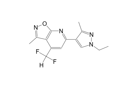 isoxazolo[5,4-b]pyridine, 4-(difluoromethyl)-6-(1-ethyl-3-methyl-1H-pyrazol-4-yl)-3-methyl-