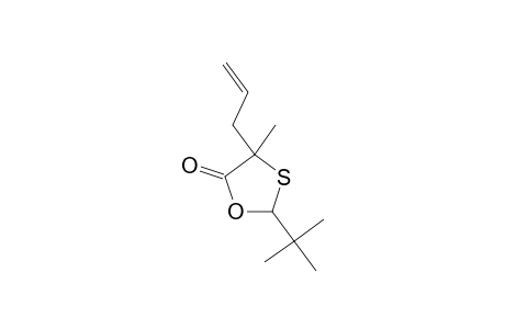 4-Allyl-2-t-butyl-4-methyl-1,3-oxathiolan-5-one