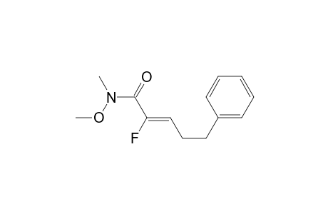 (Z)-2-Fluoro-N-methoxy-N-methyl-5-phenylpent-2-enamide