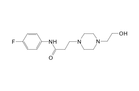 N-(4-Fluorophenyl)-3-[4-(2-hydroxyethyl)-1-piperazinyl]propanamide