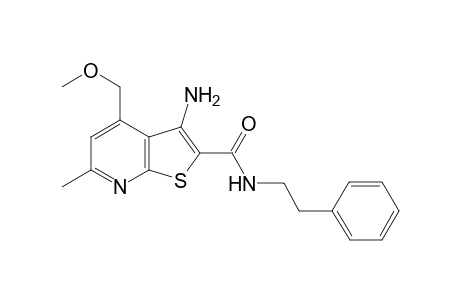 3-Amino-4-(methoxymethyl)-6-methyl-N-(2-phenylethyl)thieno[2,3-b]pyridine-2-carboxamide