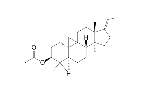 1H,19H-Cyclopropa[9,10]cyclopenta[a]phenanthrene, 9,19-cyclopregn-17(20)-en-3-ol deriv.