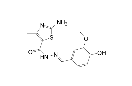 5-thiazolecarboxylic acid, 2-amino-4-methyl-, 2-[(E)-(4-hydroxy-3-methoxyphenyl)methylidene]hydrazide