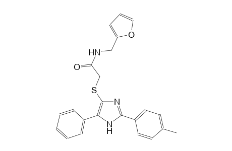 acetamide, N-(2-furanylmethyl)-2-[[2-(4-methylphenyl)-5-phenyl-1H-imidazol-4-yl]thio]-