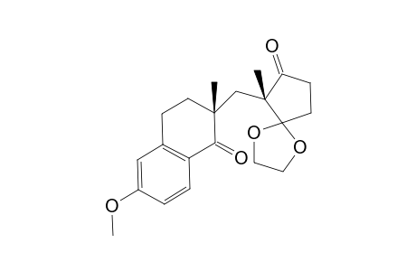 (1'RS,2RS)-2-[(2',2'-ethylenedioxy-1'-methyl-5'-oxocyclopentyl)methyl]-6-methoxy-2-methyl-3,4-dihydronaphthalen-1(2H)-one