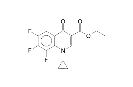 1-Cyclopropyl-6,7,8-trifluoro-4-oxo-1,4-dihydroquinoline-3-carboxylic acid, ethyl ester